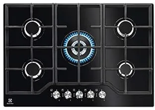 Electrolux EGG7536K Noir Intégré 75 cm Gaz sur plaque de cuisson en verre 5 zone(s)