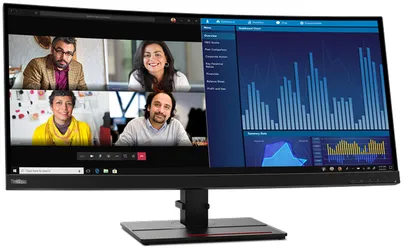 Lenovo ThinkVision P34w-20 LED display 86,7 cm (34.1") 3440 x 1440 pixels Wide Quad HD Noir