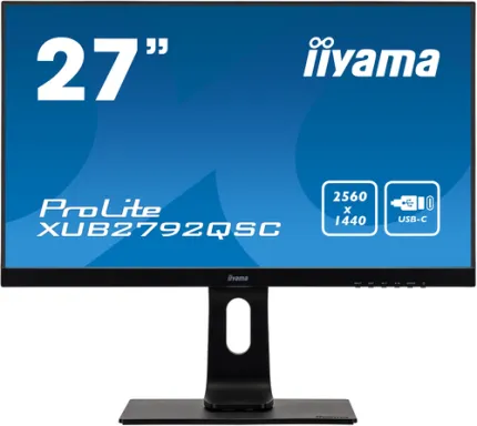 iiyama ProLite XUB2792QSC-B1 écran plat de PC 68,6 cm (27") 2560 x 1440 pixels Wide Quad HD LED Noir