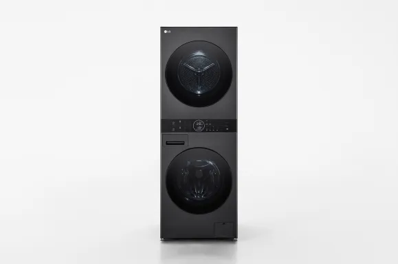 LG WT1210BBF machine à laver avec sèche linge Pose libre Charge avant Noir C