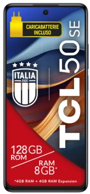 TCL 50 SE 17,2 cm (6.78") Double SIM Android 14 4G USB Type-C 4 Go 128 Go 5010 mAh Bleu