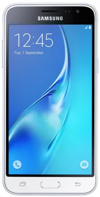 Samsung Galaxy J3 SM-J320F 12,7 cm (5") Android 5.1.1 4G Micro-USB 1,5 Go 8 Go 2600 mAh Blanc