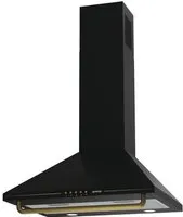 Gorenje WHC63CLB hotte Montée au mur Noir 650 m³/h