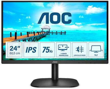 AOC B2 24B2XH/EU LED display 60,5 cm (23.8") 1920 x 1080 pixels Full HD Noir