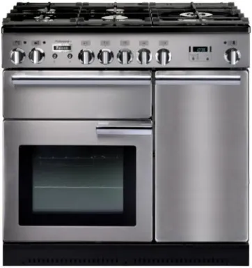 Falcon Professional+ 90 Cuisinière Electrique Gaz Chrome, Acier inoxydable A