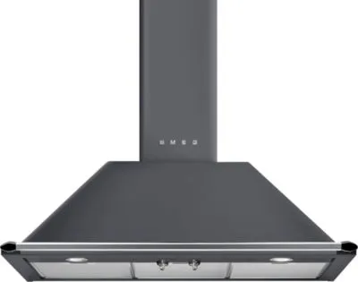 Smeg KT90GRE hotte Montée au mur Gris 567 m³/h A