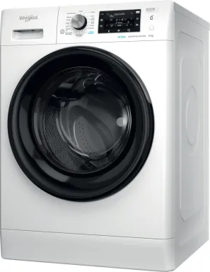 Whirlpool - Lave-linge hublot posable 9kg, FreshCare - FFDB9489BVFR