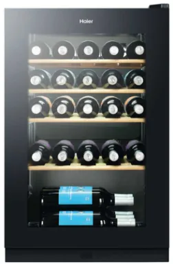 Haier Wine Bank 50 Serie 3 WS30GA Refroidisseur de vin compresseur Pose libre Noir 30 bouteille(s)