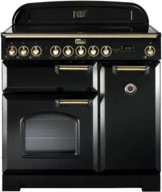 Falcon Classic Deluxe 90 Cuisinière Electrique Plaque avec zone à induction Noir A