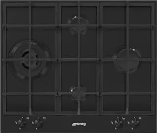 Smeg Classic PX364LMB plaque Noir Intégré 60 cm Gaz 4 zone(s)