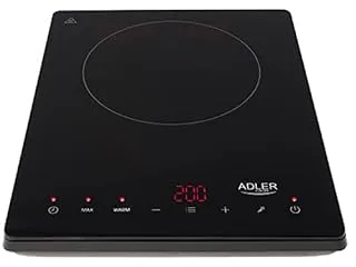 Adler AD 6513 plaque Noir Comptoir 29 cm Plaque avec zone à induction 1 zone(s)