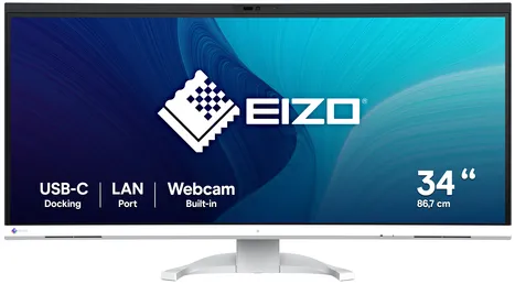 EIZO FlexScan EV3450XC-WT LED display 86,6 cm (34.1") 3440 x 1440 pixels UltraWide Quad HD Blanc