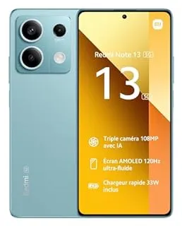 Xiaomi Redmi Note 13 5G 16,9 cm (6.67") Double SIM hybride Android 13 USB Type-C 8 Go 256 Go 5000 mAh Bleu