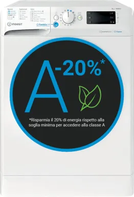 Indesit BWE 91498X WKV IT machine à laver Charge avant 9 kg 1351 tr/min Blanc