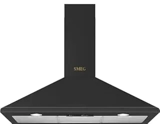 Smeg KSED95COA hotte Montée au mur Noir 595 m³/h B