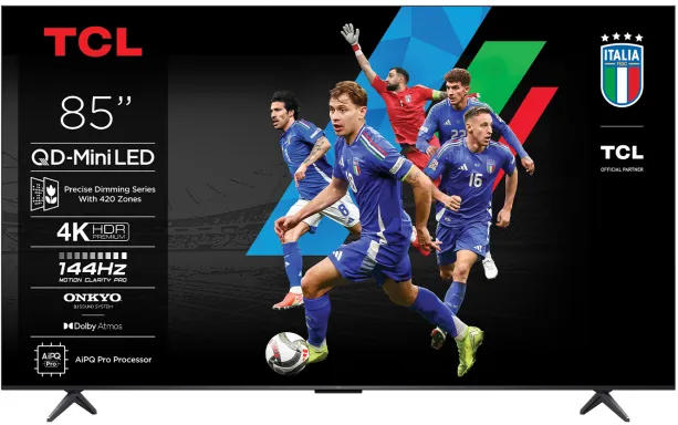 TCL 85C69K TV 2,16 m (85") 4K Ultra HD Smart TV Wifi Métallique