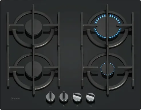 Neff T26PIP4S0 plaque Noir Intégré 60 cm Gaz 4 zone(s)
