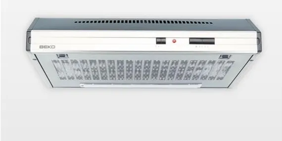 Beko CFB 6432 X hotte Encastrée Acier inoxydable, Blanc 300 m³/h