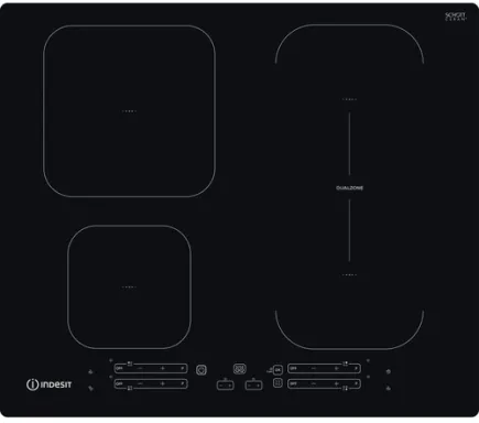 Indesit IB 65B60 NE Noir Intégré 59 cm Plaque avec zone à induction 4 zone(s)