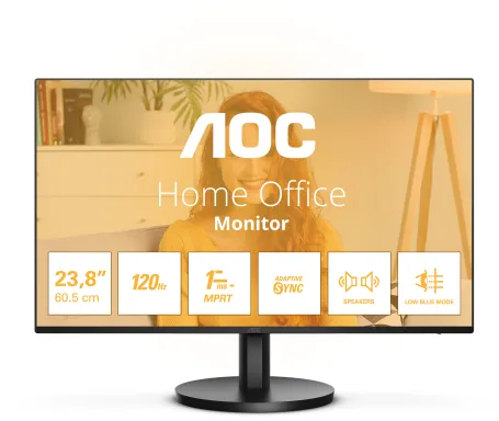 AOC B3 24B3QA2 écran plat de PC 60,5 cm (23.8") 1920 x 1080 pixels Full HD LED Noir