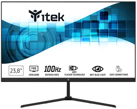 itek GWF écran plat de PC 60,5 cm (23.8") 1920 x 1080 pixels Full HD LED Noir