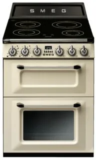 Smeg Victoria TR62IP2 four et cuisinière Electrique Plaque avec zone à induction Crème A