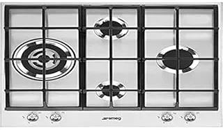 Smeg PX164L plaque Acier inoxydable Intégré Gaz 4 zone(s)