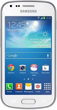 Samsung Galaxy Trend Plus GT-S7580 10,2 cm (4") SIM unique Android 4.2 3G 0,75 Go 4 Go 1500 mAh Blanc