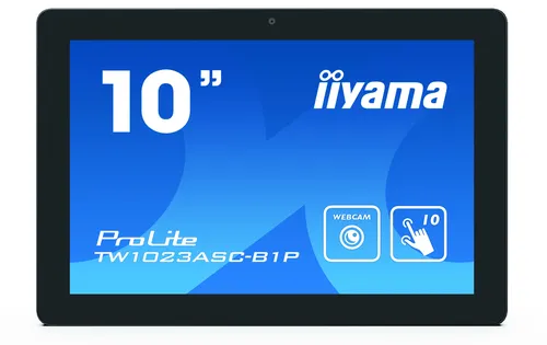 iiyama ProLite TW1023ASC-B1P écran plat de PC 25,6 cm (10.1") 1280 x 800 pixels WXGA LED Écran tactile Multi-utilisateur Noir