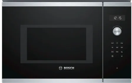 Bosch Serie 6 BFL554MS0 micro-onde Noir, Acier inoxydable Micro-onde simple Intégré 25 L 900 W