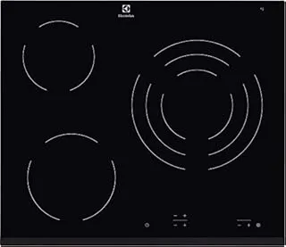 Electrolux EHF6232FOK plaque Noir Intégré 59 cm Plaque avec zone à induction 3 zone(s)