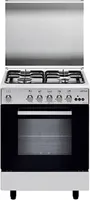 Airlux AA65CMIX2 four et cuisinière Built-in cooker Électrique/Gaz Gaz Noir, Acier inoxydable B