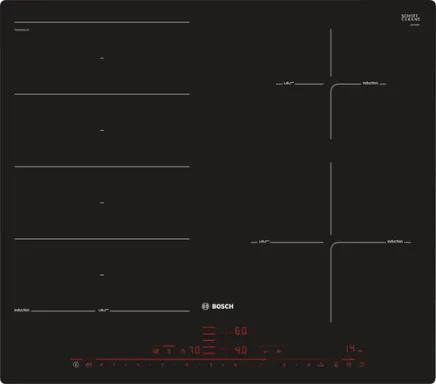 Bosch Serie 8 PXE601DC1E plaque Noir Intégré Plaque avec zone à induction 4 zone(s)
