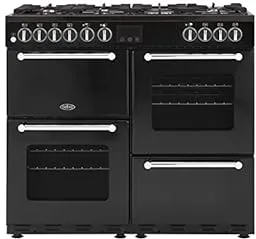 Belling Kensington 100DFT Cuisinière Electrique Gaz Noir A