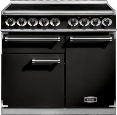 Falcon 1000 Deluxe Cuisinière Electrique Plaque avec zone à induction Noir A