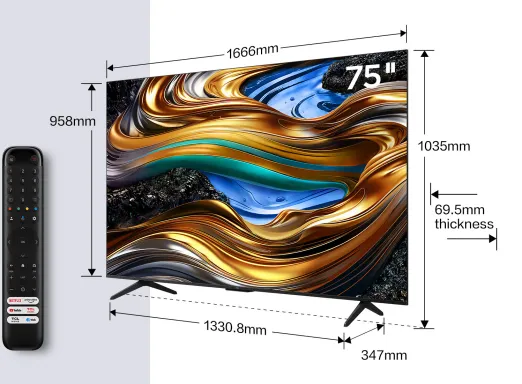 TCL P79 75P79B TV 190,5 cm (75") 4K Ultra HD Smart TV Wifi Titane