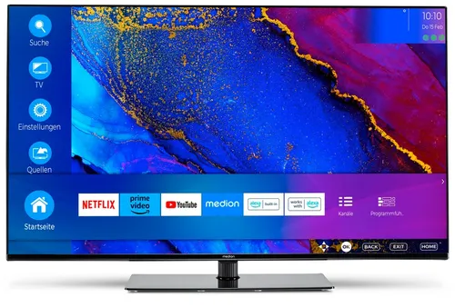 MEDION LIFE X14314 109,2 cm (43") 4K Ultra HD Smart TV Wifi Noir 320 cd/m²