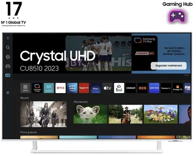 Samsung 43" CU8510 Crystal UHD 4K Smart TV (2023)