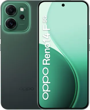 OPPO 14 F 5G Reno14 F 5G 16,7 cm (6.57") Double SIM Android 15 USB Type-C 8 Go 256 Go 6000 mAh Vert