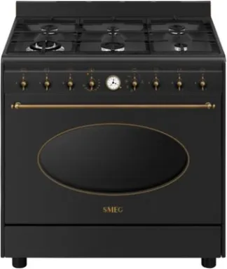 Smeg Coloniale CO96GMA9 four et cuisinière Electrique Gaz Anthracite A