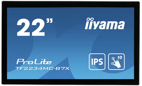 iiyama ProLite TF2234MC-B7X écran plat de PC 54,6 cm (21.5") 1920 x 1080 pixels Full HD LED Écran tactile Multi-utilisateur Noir