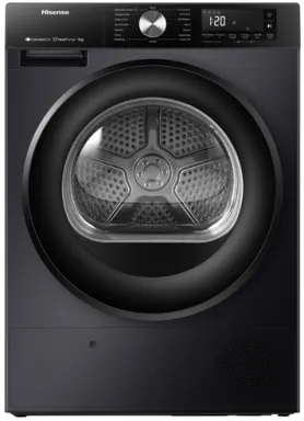 Hisense DH3S902BB3 sèche-linge Pose libre Charge avant 9 kg A+++ Noir