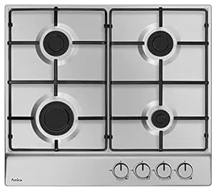 Amica PGA6100BPR plaque Acier brossé Intégré 59 cm Gaz 4 zone(s)