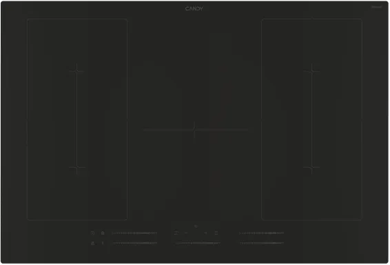 Candy CIFS85MCTT/1 Noir Intégré 77 cm Plaque avec zone à induction 5 zone(s)