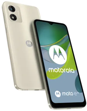 Motorola Moto E 13 16,5 cm (6.5") Double SIM Android 13 Go edition 4G USB Type-C 2 Go 64 Go 5000 mAh Blanc