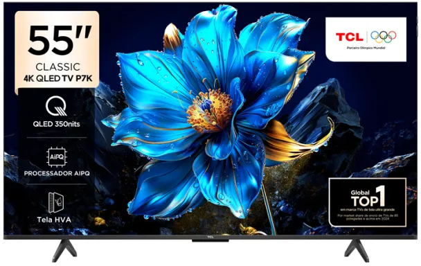 TCL P7K 55P7K 139,7 cm (55") 4K Ultra HD Smart TV Wifi Noir 350 cd/m²