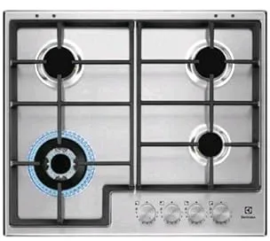 Electrolux EGS64362X Acier inoxydable Intégré 59.5 cm Gaz 4 zone(s)