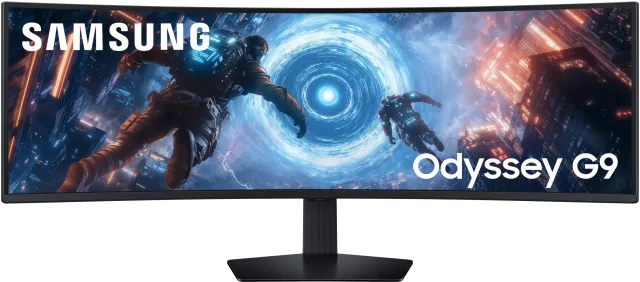 Samsung G91F écran plat de PC 124,5 cm (49") 5120 x 1440 pixels Dual QHD LCD Noir