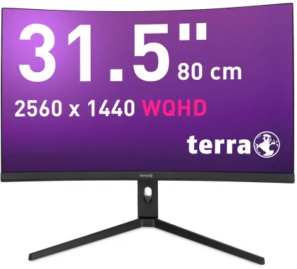 TERRA 3285W écran plat de PC 80 cm (31.5") 2560 x 1440 pixels Wide Quad HD LCD Noir