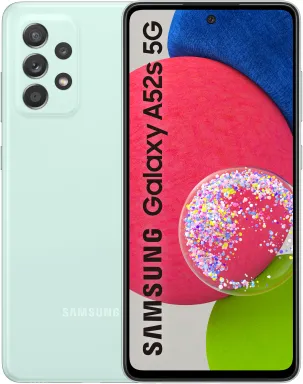 Samsung Galaxy A52s 5G SM-A528B 16,5 cm (6.5") Double SIM hybride Android 11 USB Type-C 6 Go 256 Go 4500 mAh Couleur menthe
